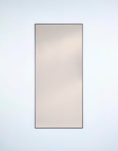 Lucka Bronze Black XL Mirror with Black Metal Frame by Deknudt Mirrors