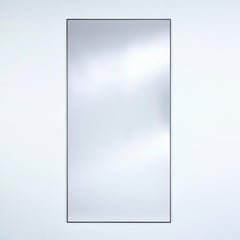 Espejo «Lucka Clear Black XXL» con marco de metal negro, de Deknudt Mirrors
