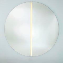 Miroir mural rond « Luna Light L » avec éclairage LED indirect, par Deknudt Mirrors