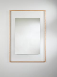 Passe-partout rectangulaire Miroir « L » avec cadre en chêne massif de Deknudt Mirrors
