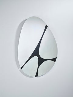 Pebbles Contemporary Sculptural Lacquered Mirror by Deknudt Mirrors