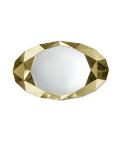 Miroir sculptural « Precious Gold » avec finition en feuille d'or métallique, par Deknudt Mirrors