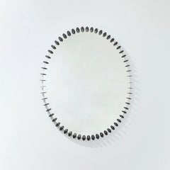 Wandspiegel „Ray Black L“ mit schwarz pulverbeschichtetem Metallrahmen von Deknudt Mirrors
