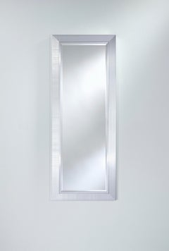Bremen Large Silver Hall Contemporary Wall Mirror by Deknudt Mirrors