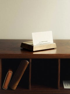 Blackened Business Card Holder "Tray" by Henry Wilson