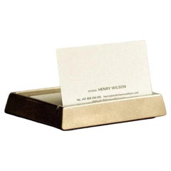 Brass Business Card Holder "Tray" by Henry Wilson