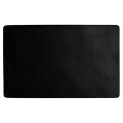Alfombrilla de escritorio grande de cuero negro de Henry Wilson: diseño posmoderno