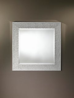 Espejo de pared contemporáneo con textura «Oslo Square» de Deknudt Mirrors