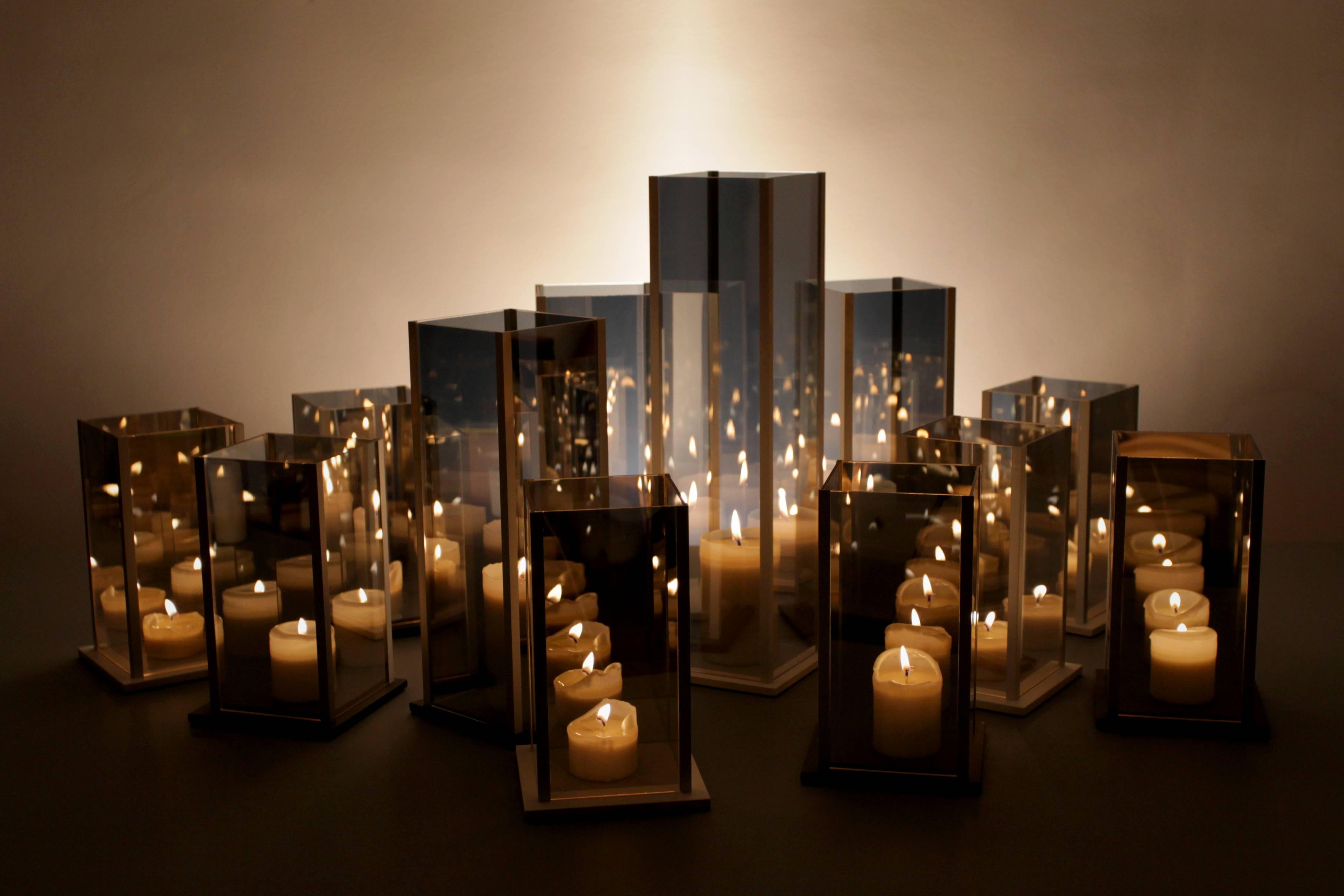 Kaleido, Original 12 Candleholders Set, Arturo Erbsman 1