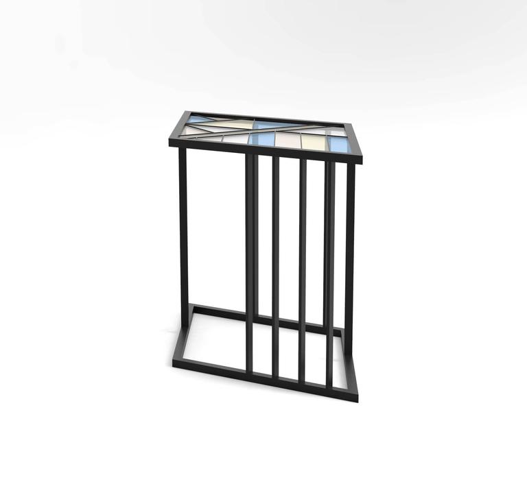 Stained Glass Coffee Table, Santissimi I, Serena Confalonieri at 1stDibs