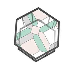 Stained Glass Coffee Table, Santissimi II, Serena Confalonieri