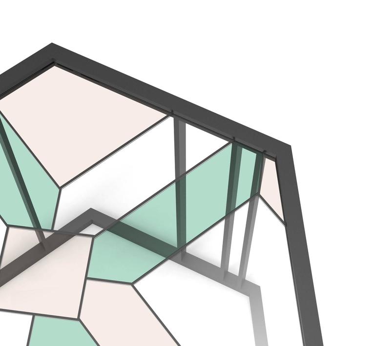 Stained Glass Coffee Table, Santissimi II, Serena Confalonieri at 1stDibs