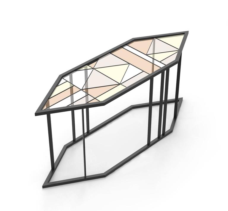 Stained Glass Coffee Table Santissimi III Serena Confalonieri For