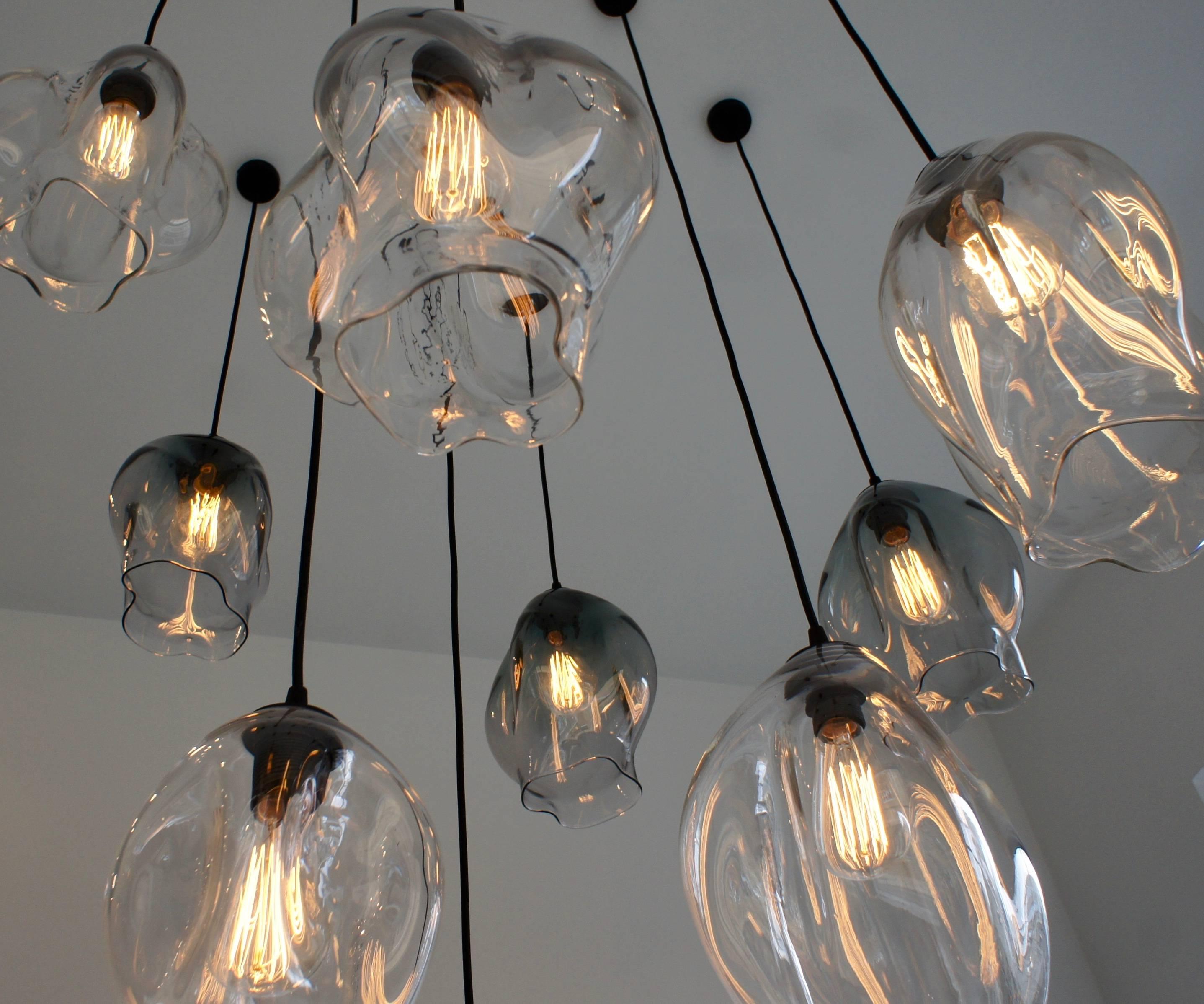 Organic Modern Handcrafted Glass Pendant Lighting, Oliver Höglund