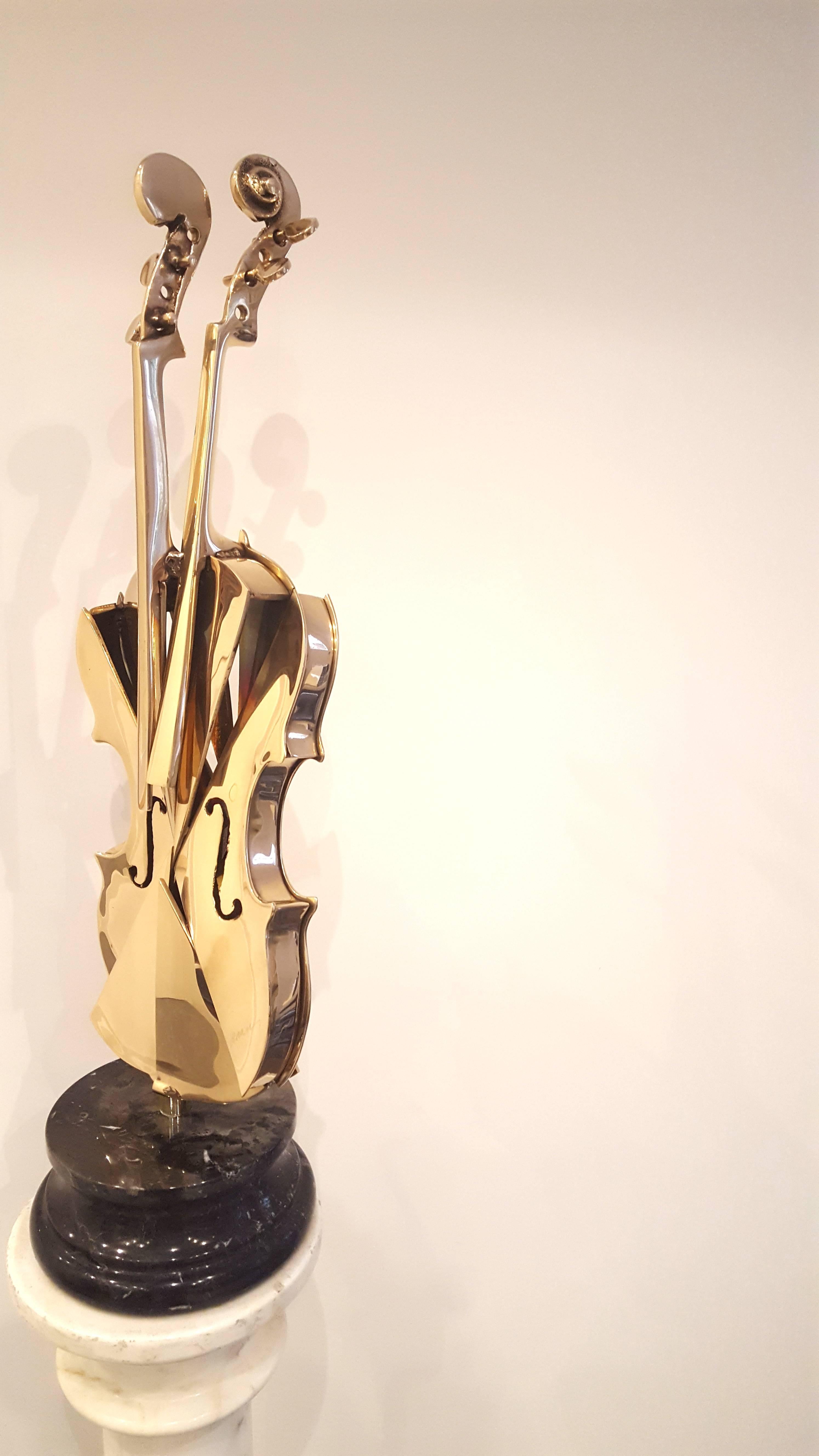 Modern Arman, Bronze Sculpture, Rothschild Violin