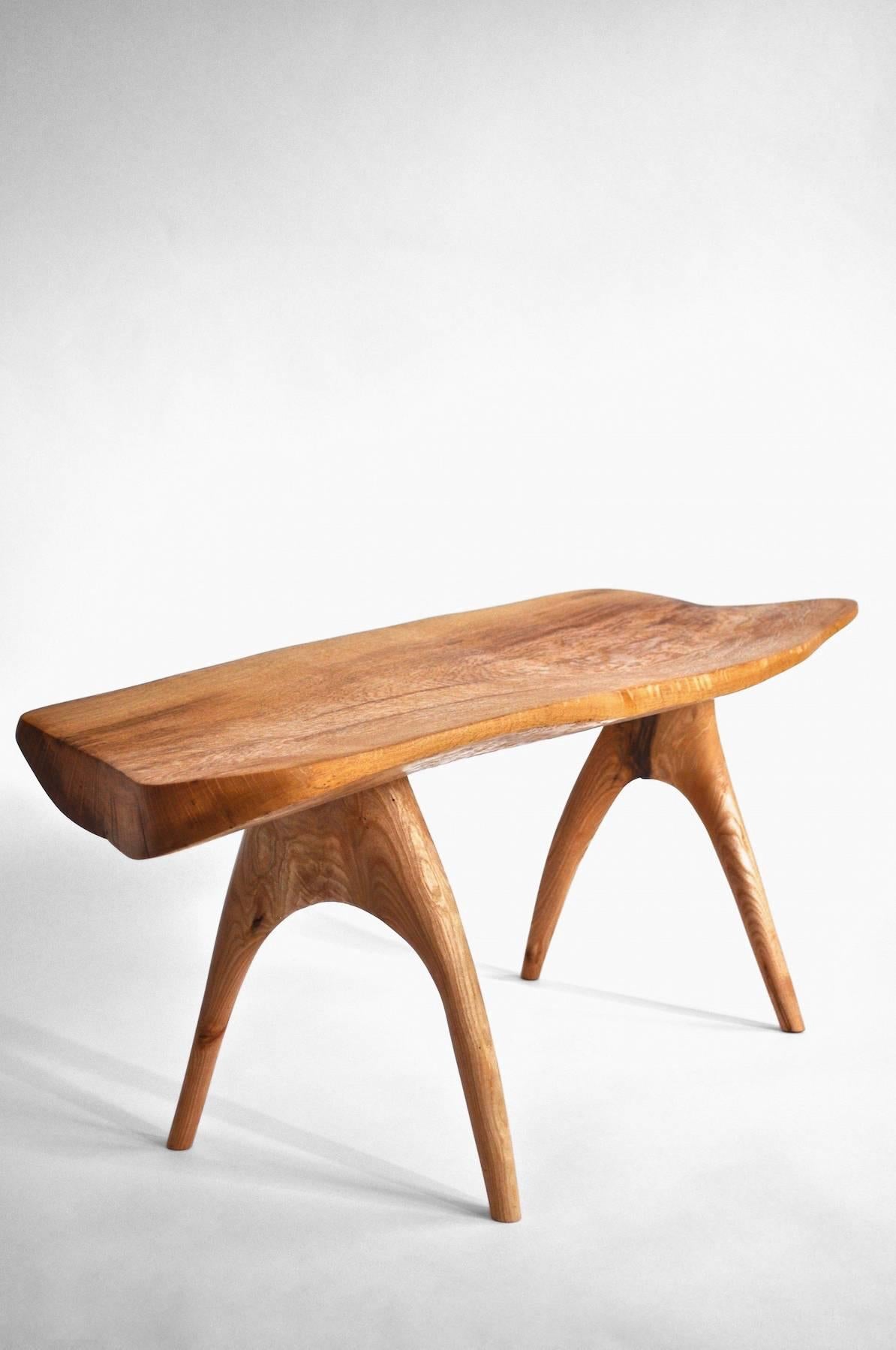 Organic Modern Unique Signed Oak Chair by Jörg Pietschmann