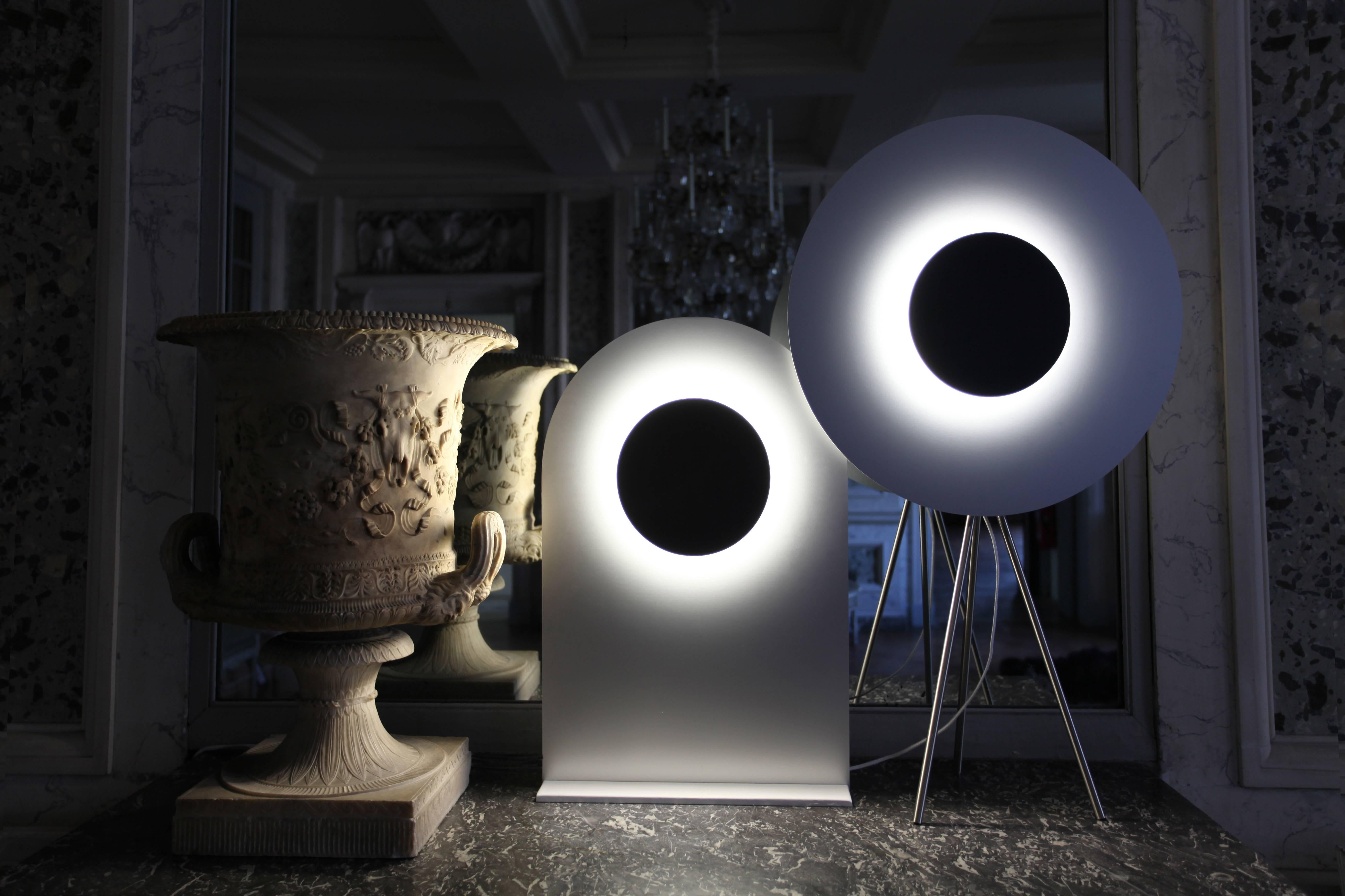Aluminum Eclipse Table Lamp by Arturo Erbsman