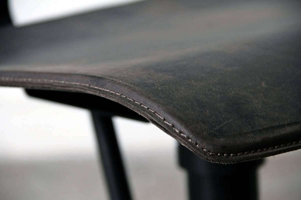 Dutch Kodak Leather Chair, Jesse Sanderson