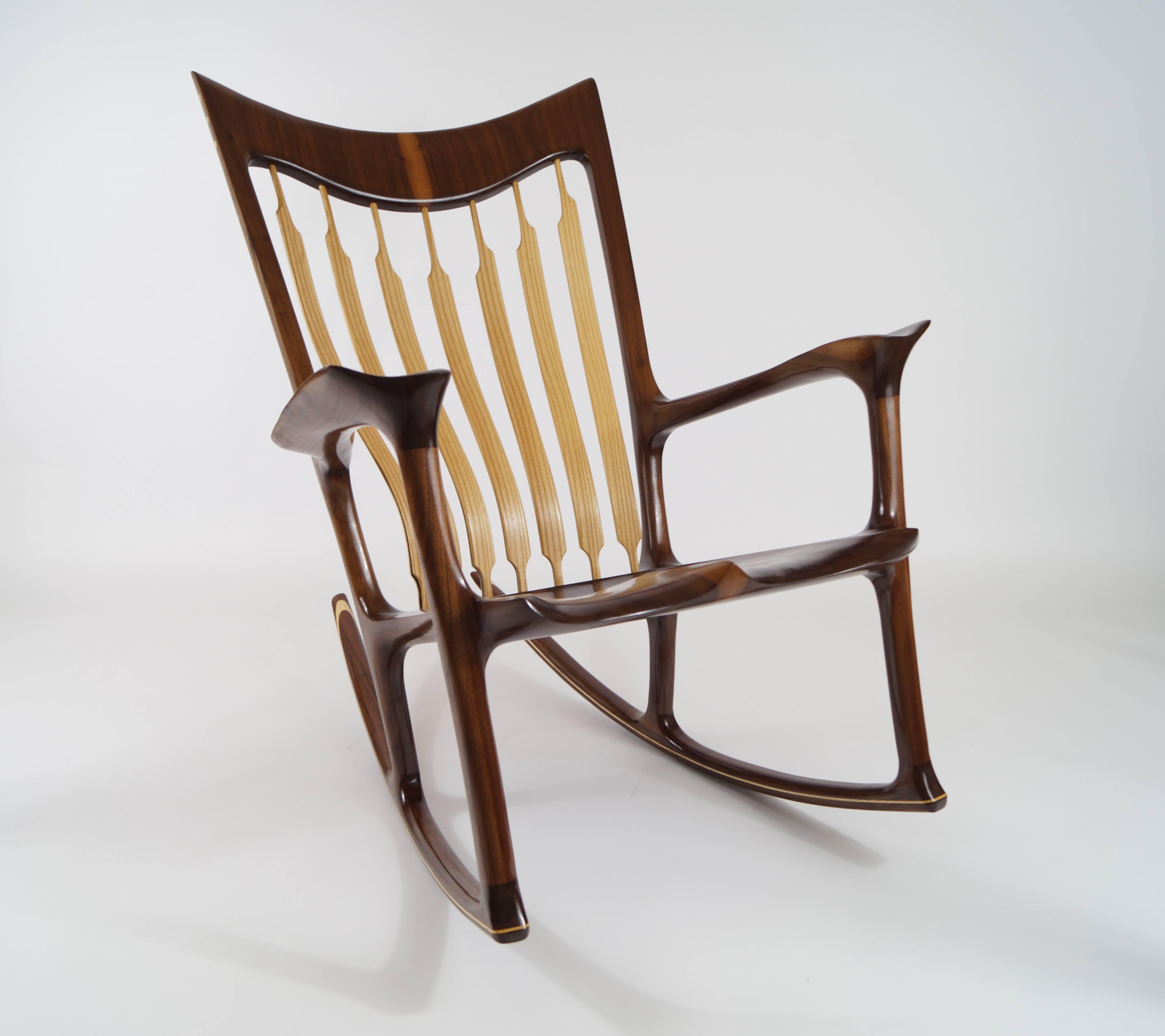 Contemporary Rocking Chair, Handcrafted and Designed by Morten Stenbaek