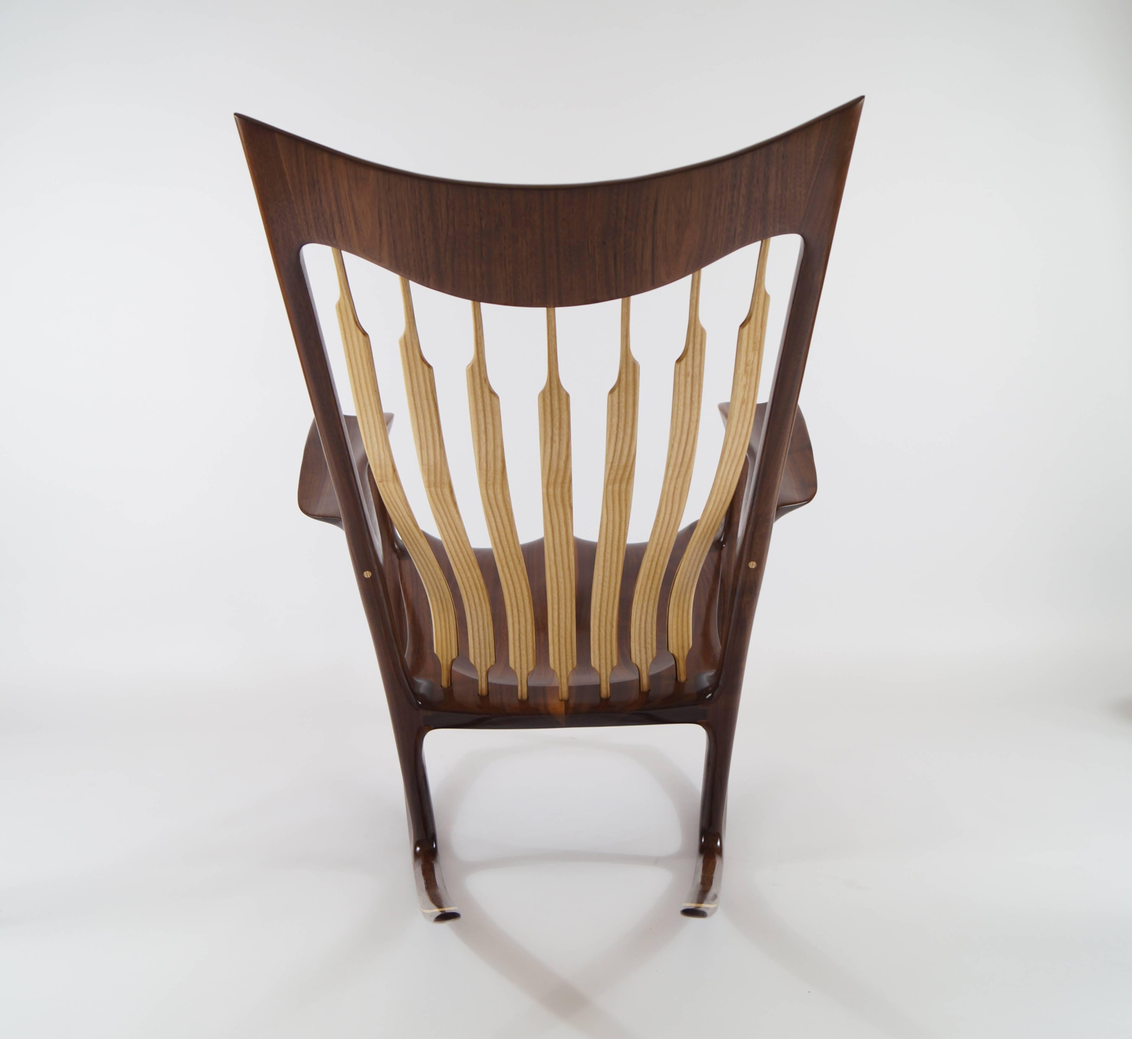 Modern Rocking Chair, Handcrafted and Designed by Morten Stenbaek