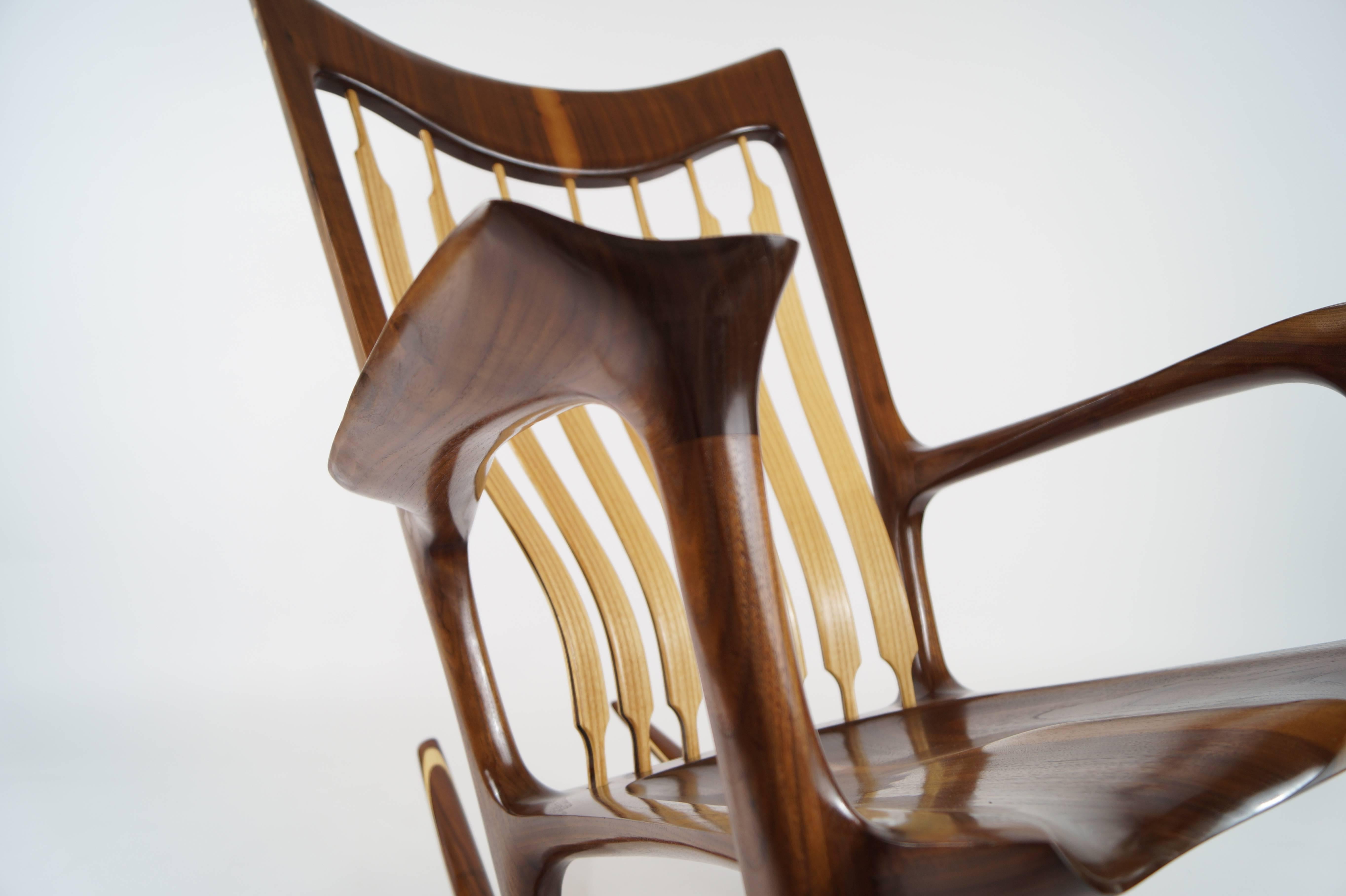 Danish Rocking Chair, Handcrafted and Designed by Morten Stenbaek