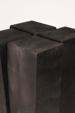 Iroko Wood, Unique Signed Stool, Arno Declercq