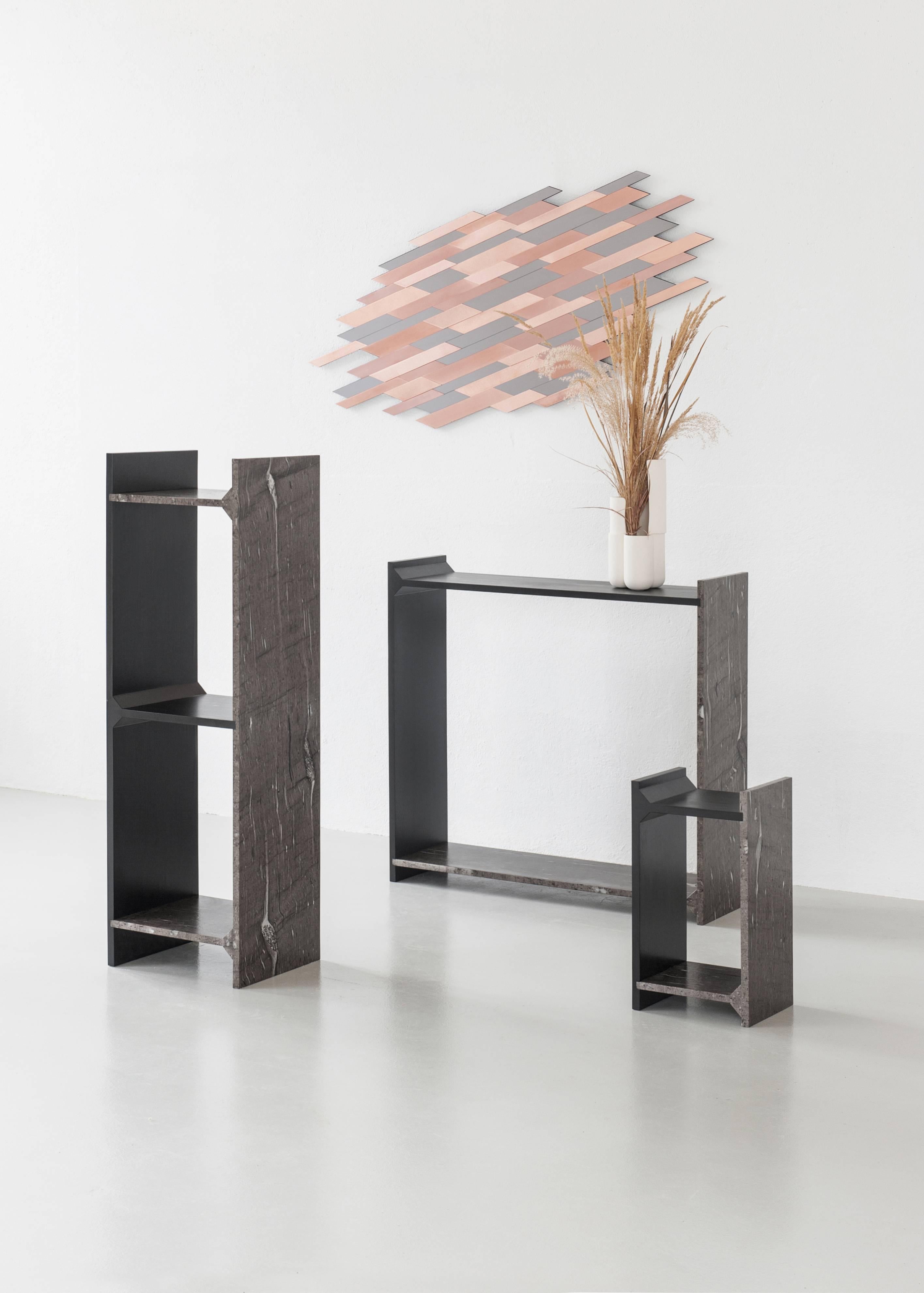 French A-Symmetry, Brown Marble Shelf, Frédéric Saulou