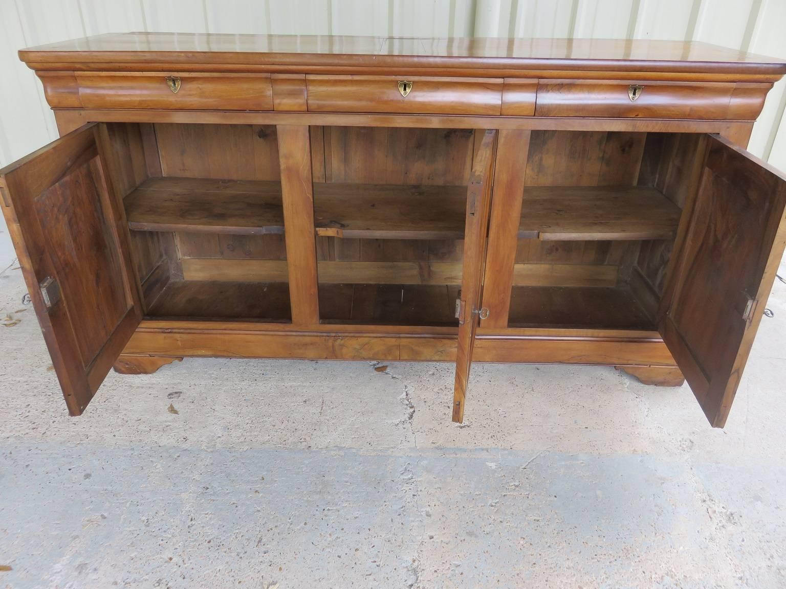 19th Century French Louis Philippe Enfilade in Walnut 1