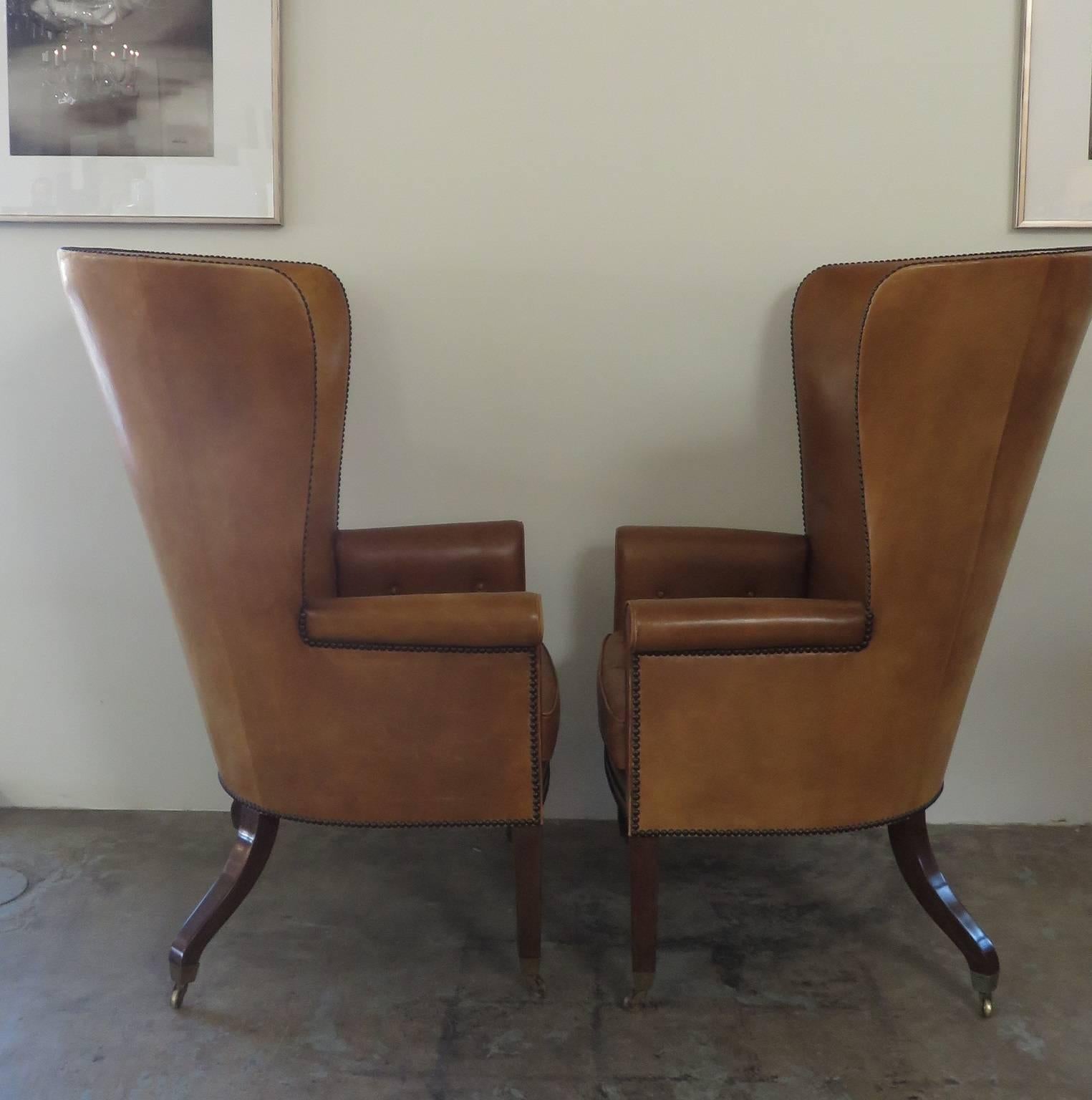 Pair of vintage Dessin Fournir chairs.