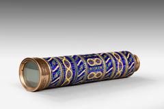 George III Ormolu and Geneva Enamel Telescope for the Eastern Market