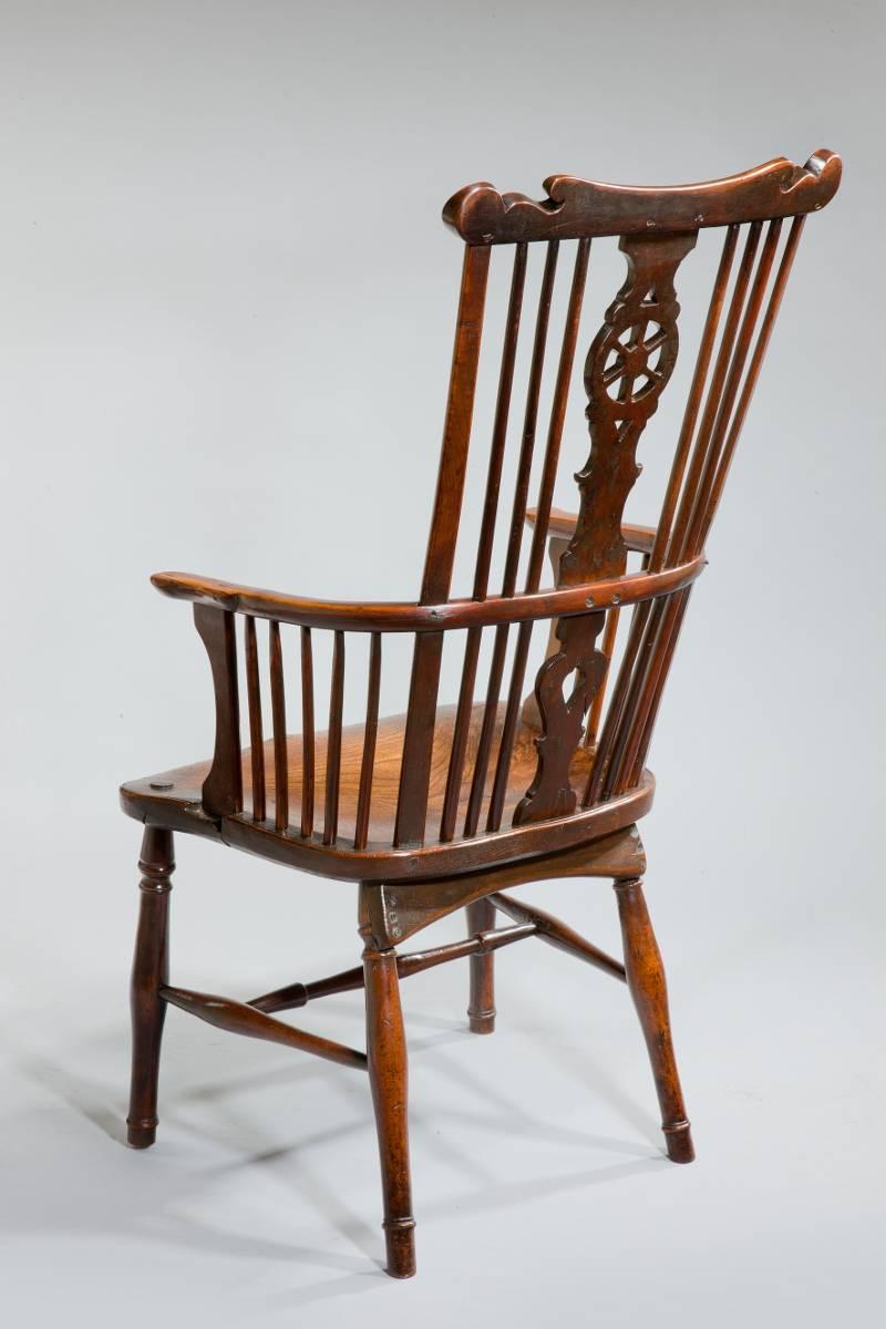 18th Century Yew Wood and Elm Windsor Chair 1