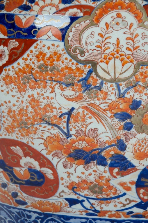 Ceramic 19th Century Large Japanese Jardinière