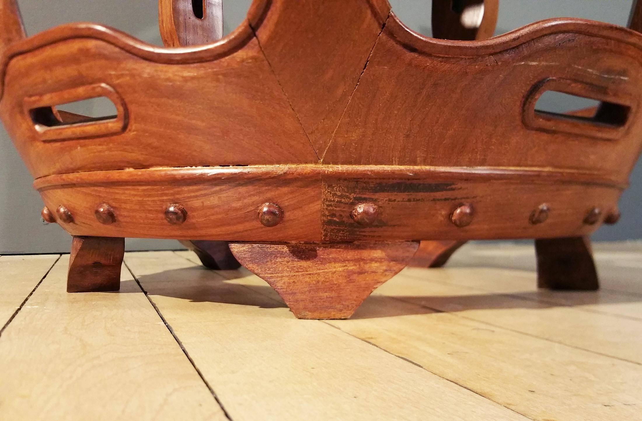 Early 20th Century Pair of Chinese Hardwood Barrel Seats 1