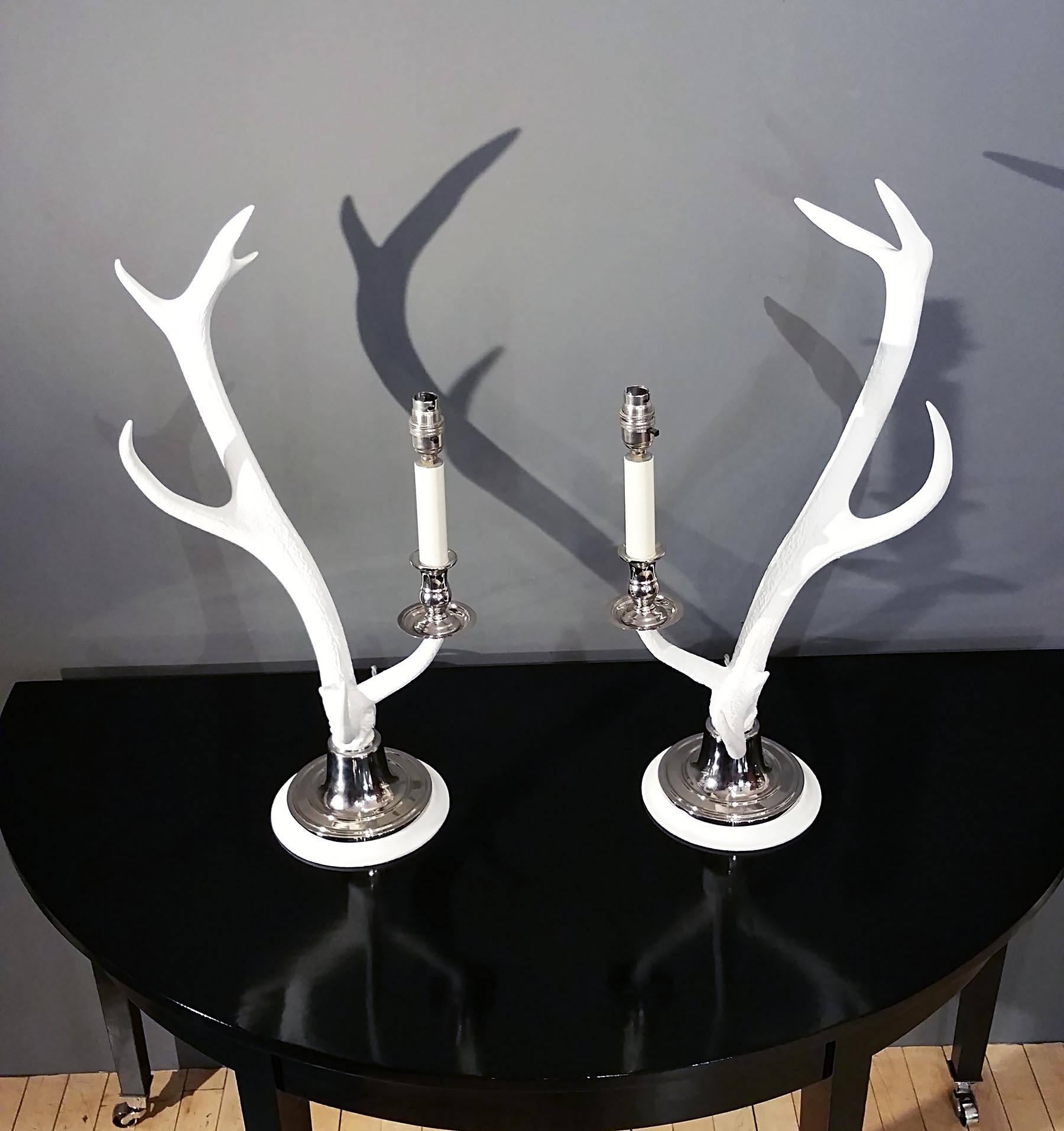 deer antler lamps
