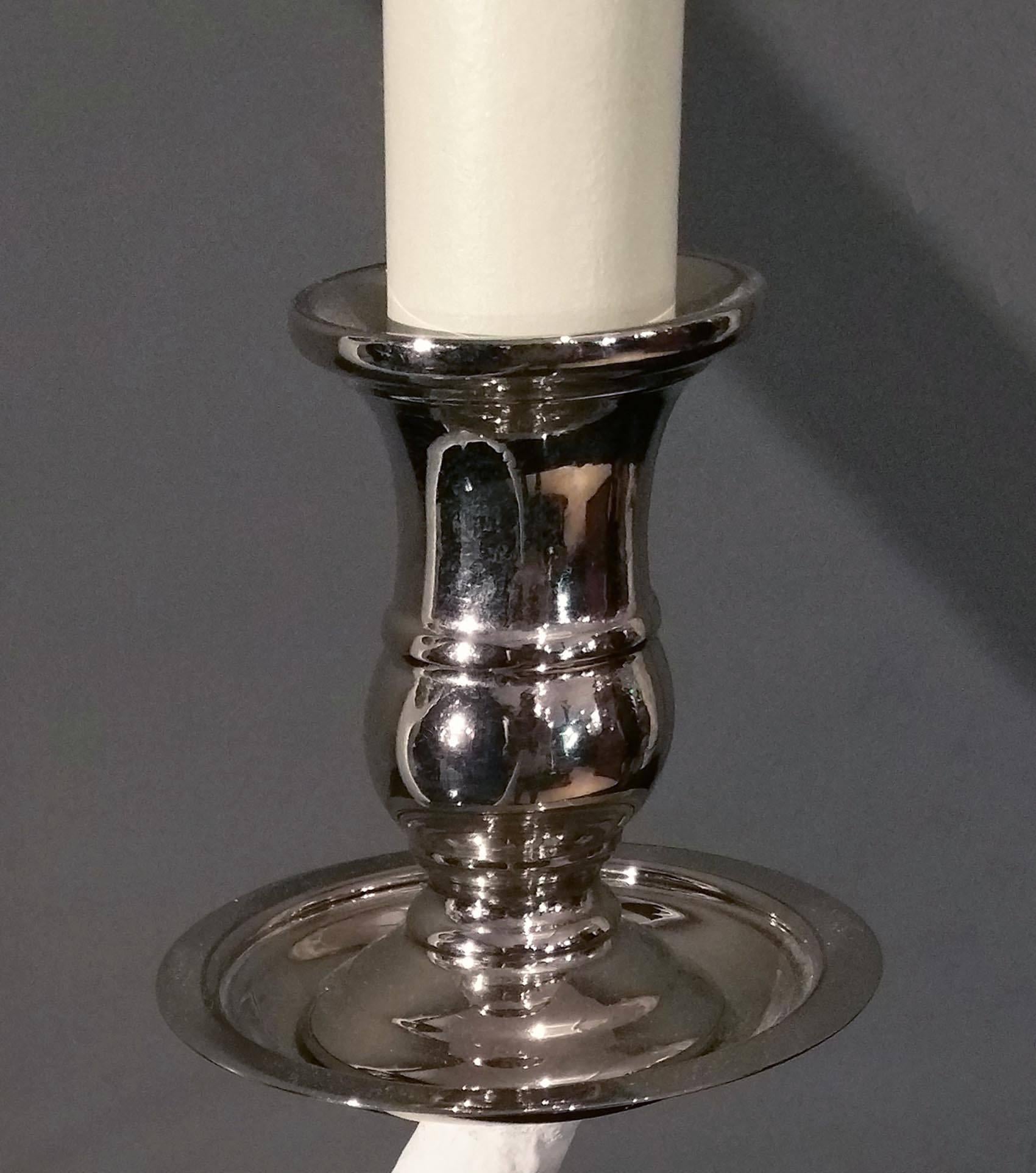 Pair of White Washed Natural Antler Table Lamps In Excellent Condition In London, GB