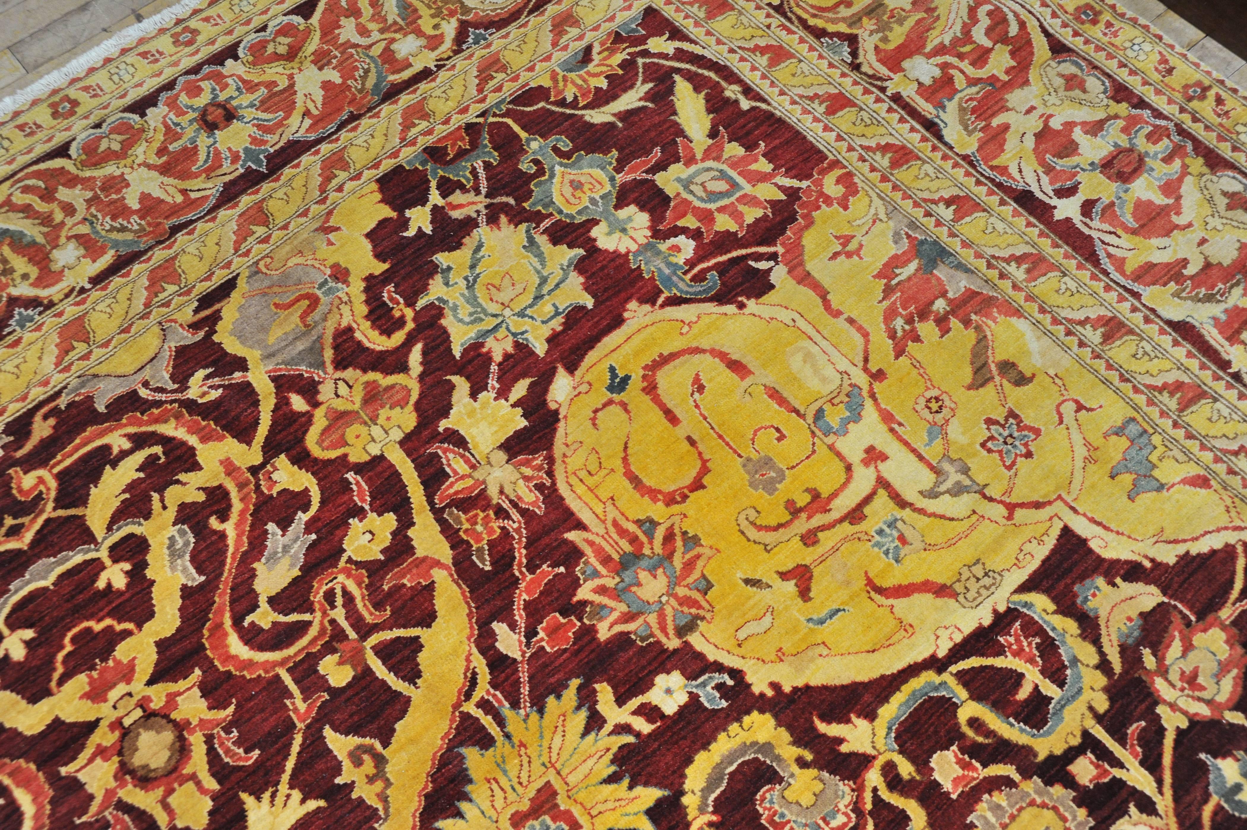 Hand-Woven Fine ‘Tabriz Haji Jallily’ Design Carpet