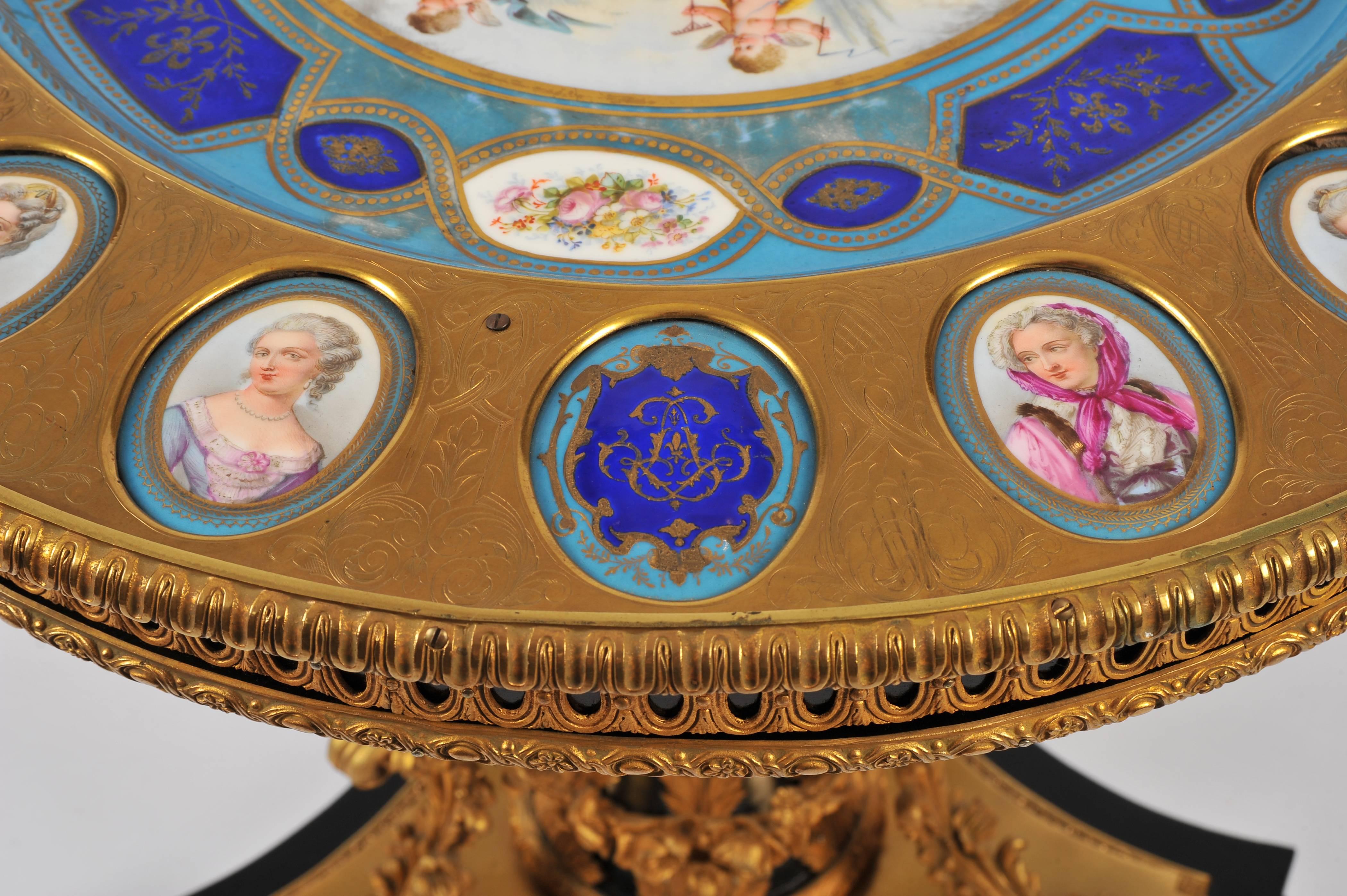 Gilt Superb 19th Century French Sevres Table