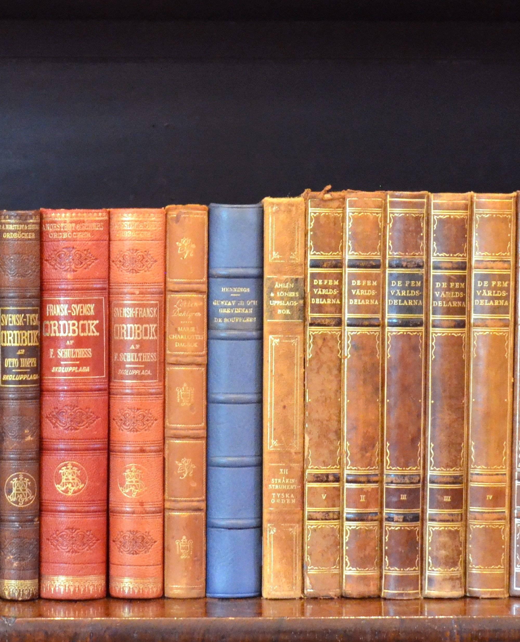 Early 20th Century Leather Bound Library Books Series 23/24 In Excellent Condition In London, GB