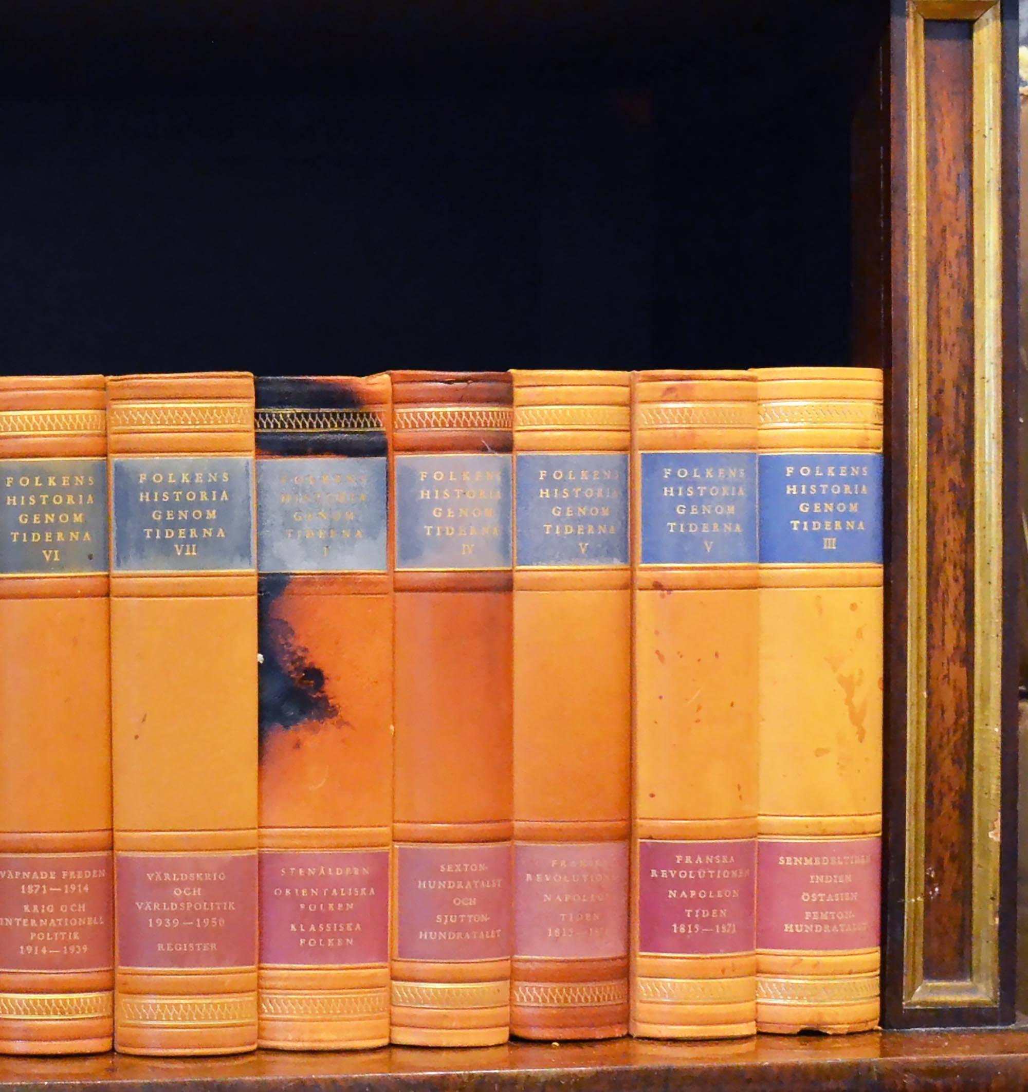 Early 20th Century Leather Bound Library Books Series 41 In Good Condition In London, GB
