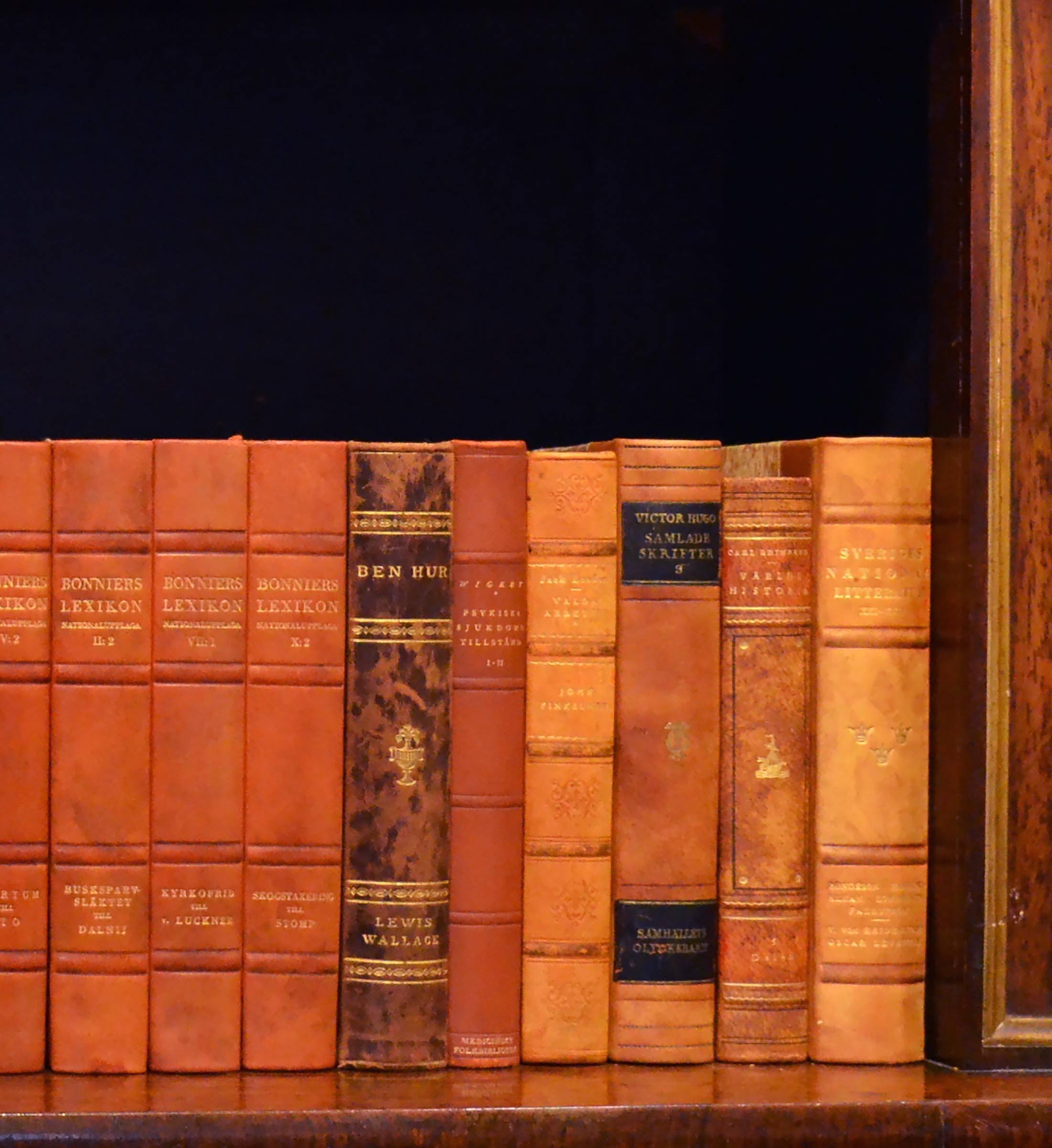 Early 20th Century Leather Bound Library Books Series 43 In Good Condition In London, GB