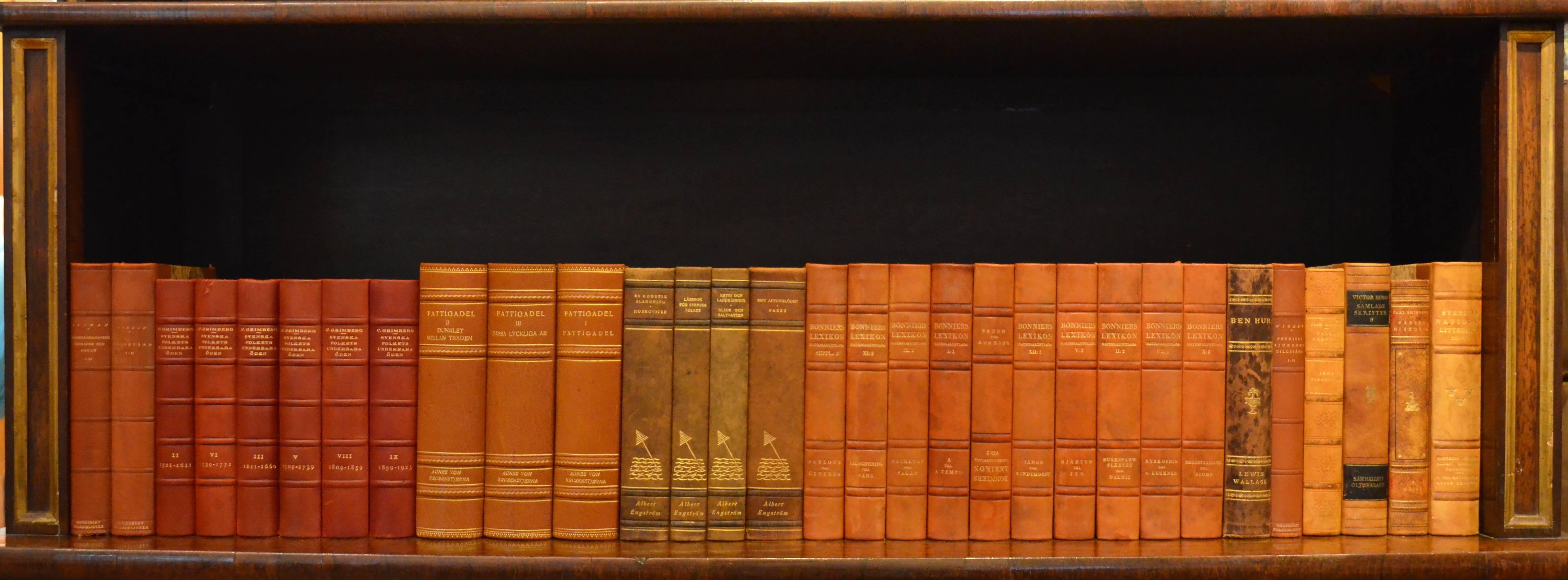 Early 20th Century Leather Bound Library Books Series 43 1