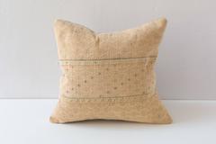 Miao Dowry Cushion, Tan Square