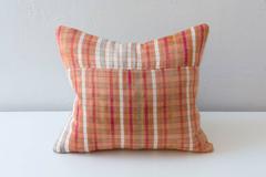 Silk Hand Loomed Cushion- Orange, Pumpkin, Red, White