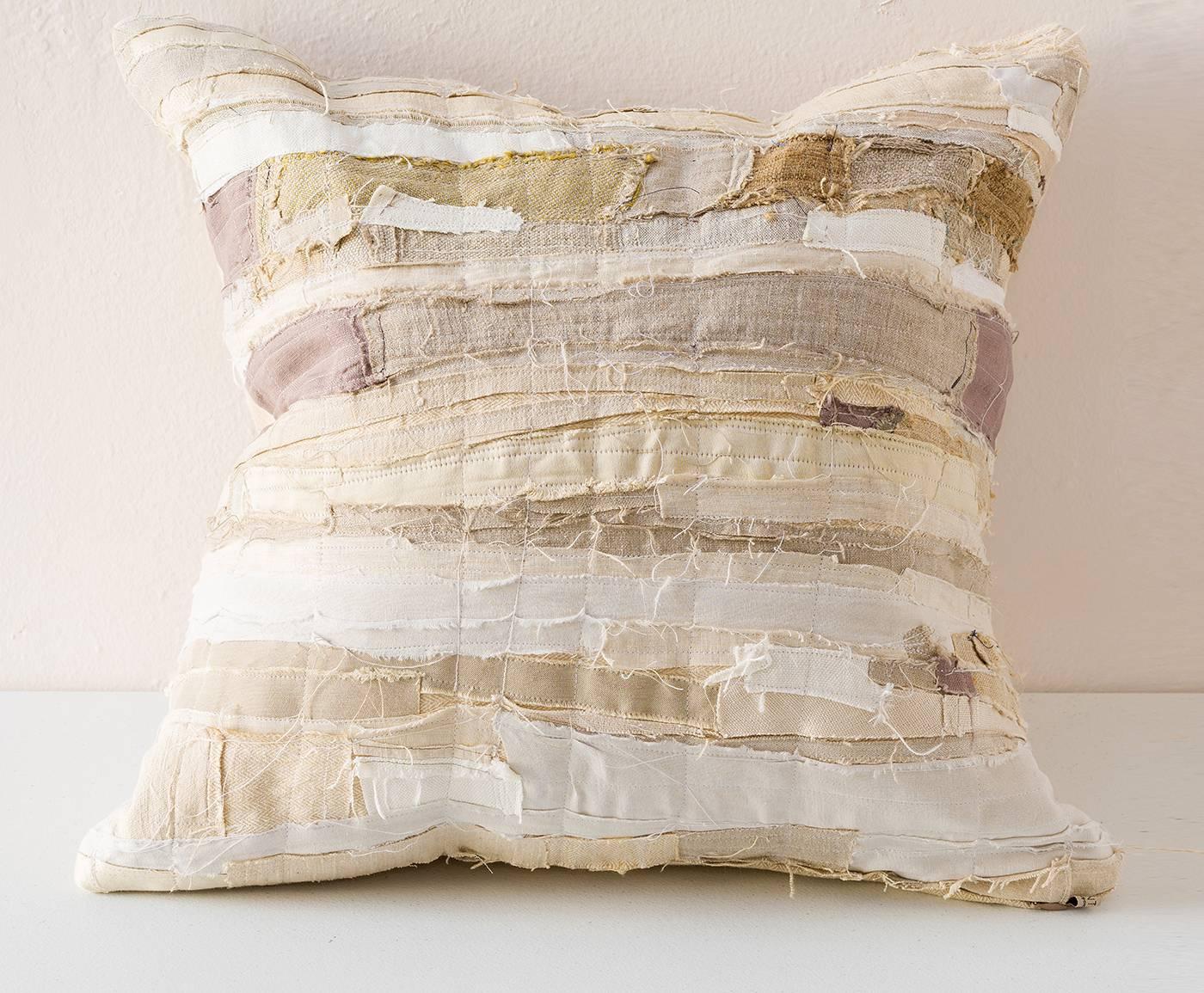 natural linen cushion