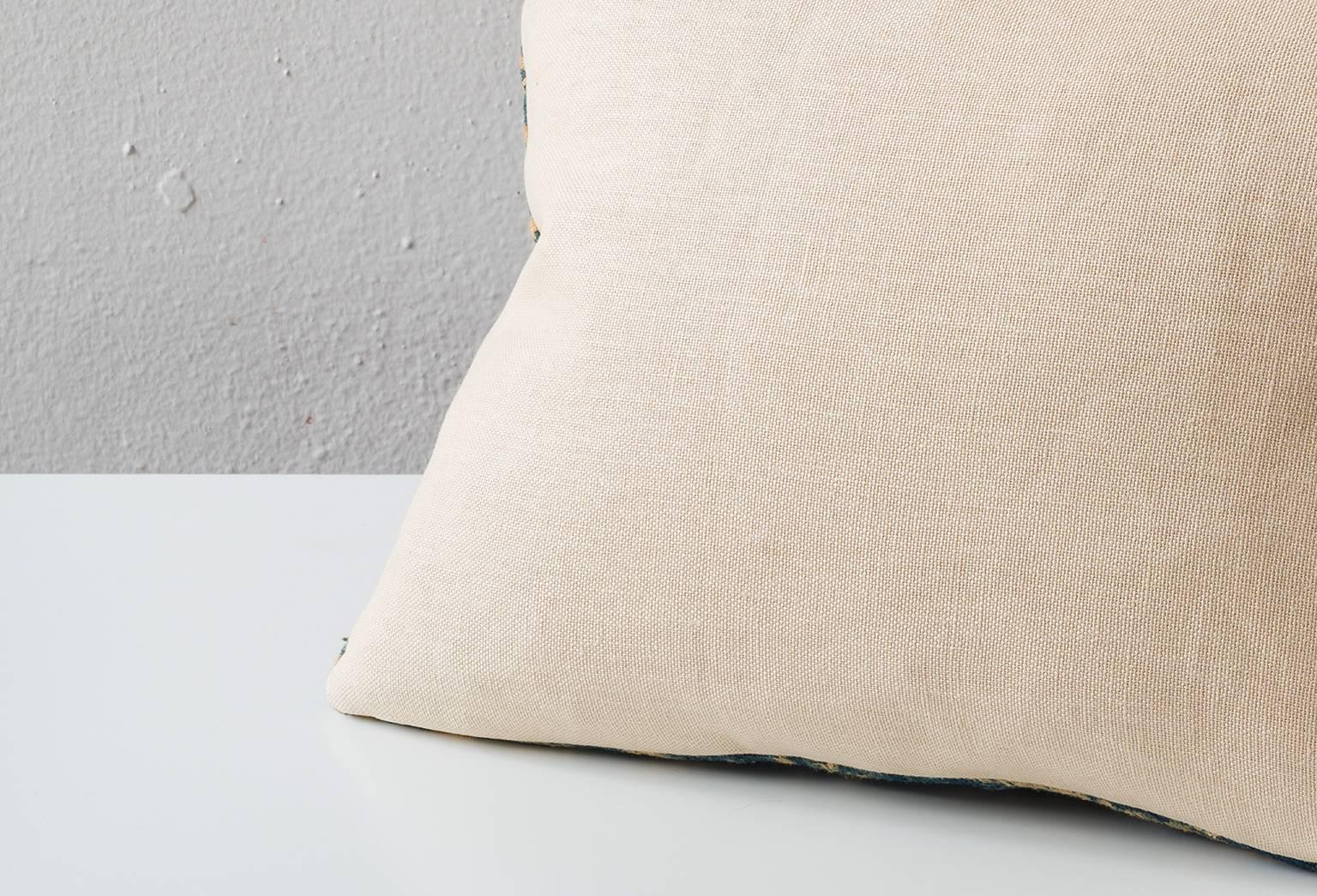 Hand-Woven Ndop Indigo Cushion- Lumbar