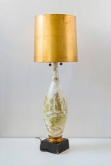 Romantic Island Landscape, Marbro Lamp, Early 20th Century