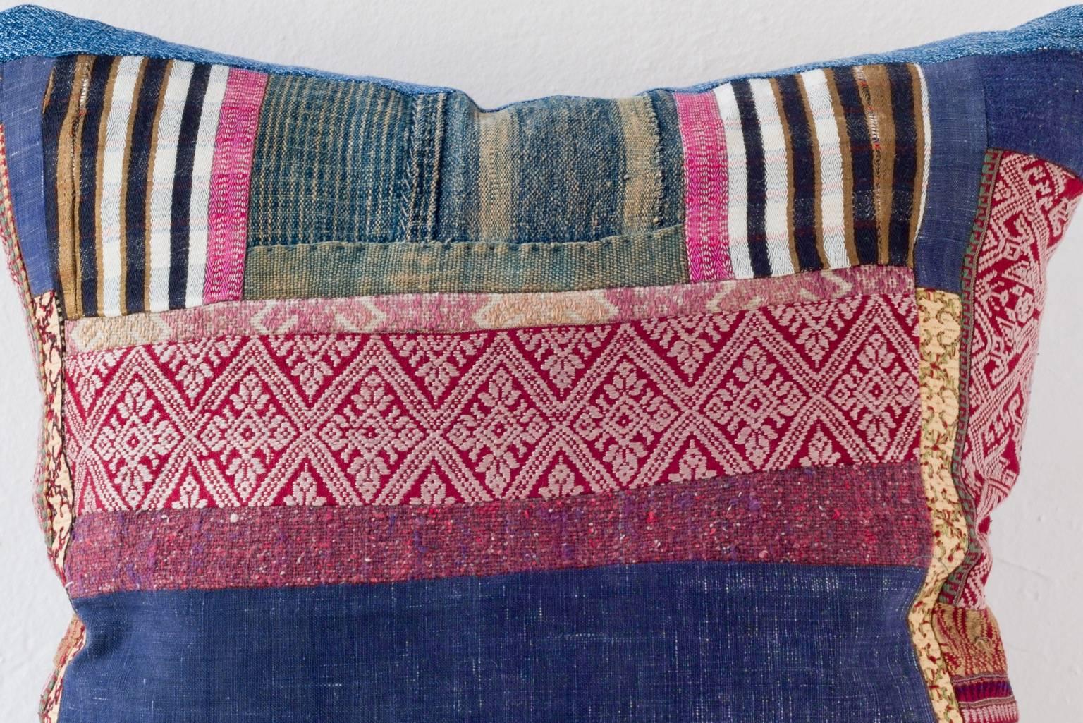 Hand-Woven Multi-Continent Textile Pillows  For Sale