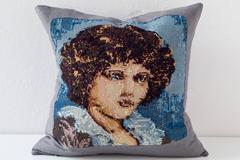 Vintage Reverse Needlepoint Cushions