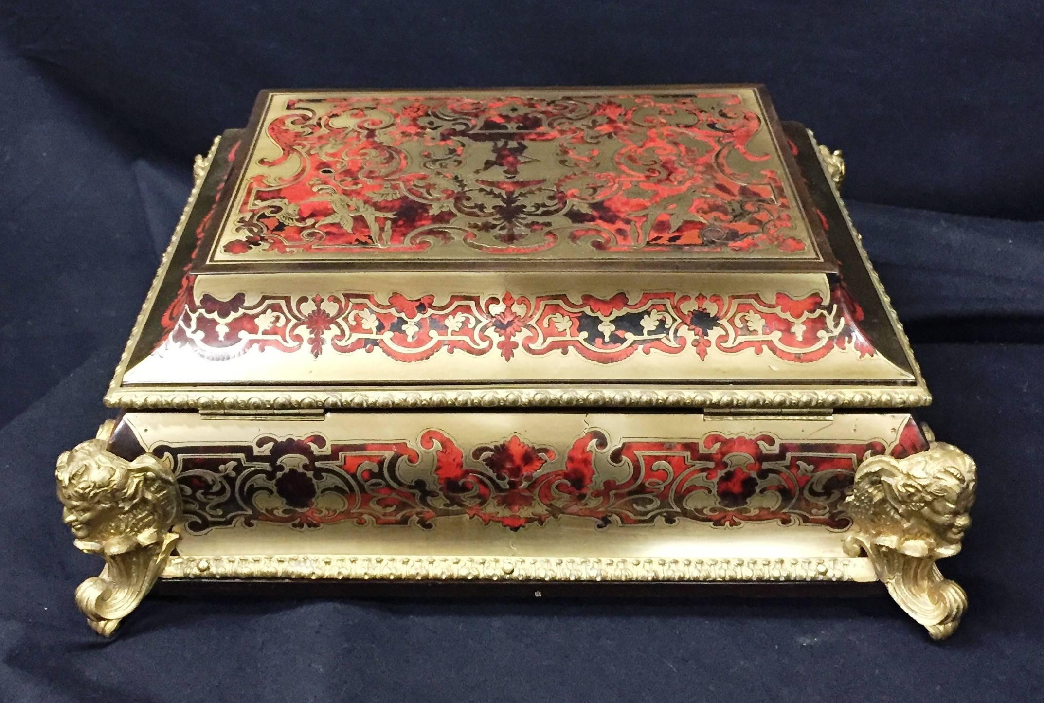 French Boulle Casket, 19th Century