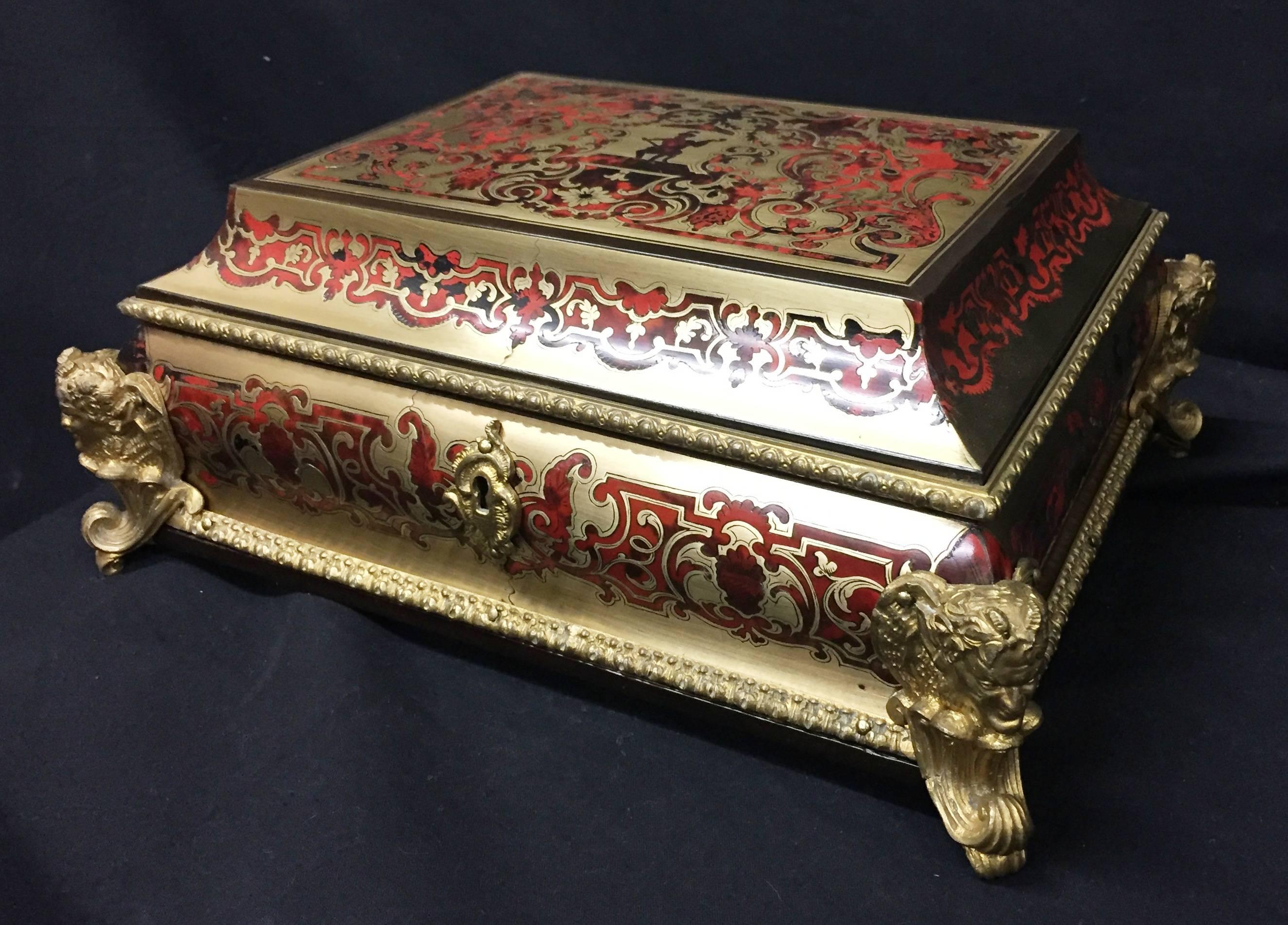 Inlay Boulle Casket, 19th Century
